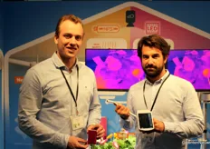 Rutcher Vreezen and Javier Lomas from Sigrow. This photo took three days, as their booth was very busy.